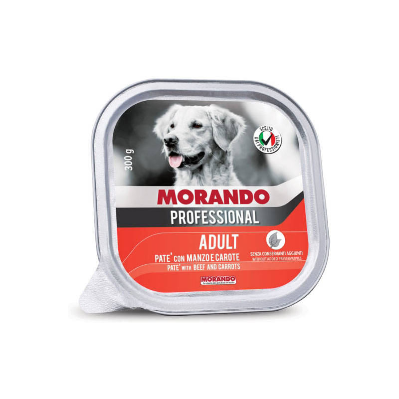 Morando Pro Mokra karma dla psa Pasztet Wołowina, Marchewka 300 G