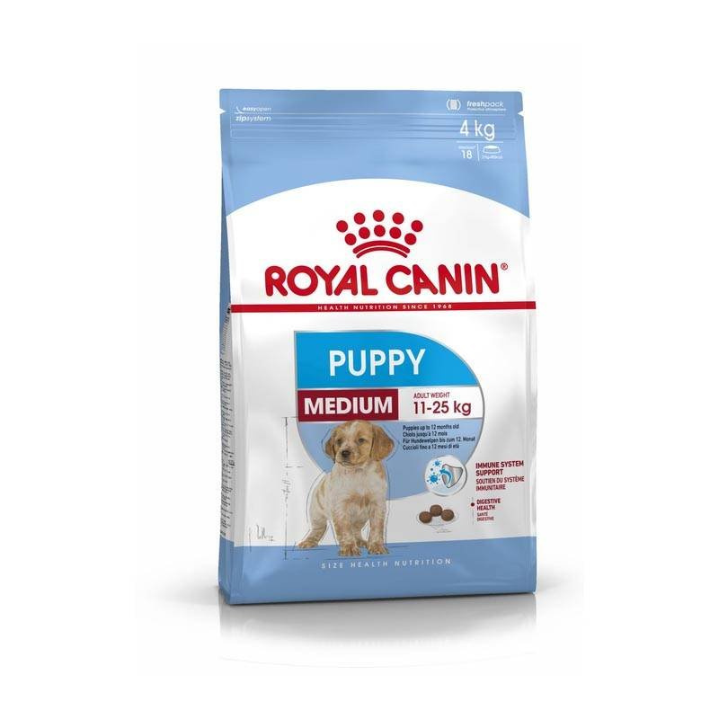 Royal Canin Medium Puppy 4 kg - sucha karma dla szczeniąt rasy średniej 4kg Dostawa GRATIS od 159 zł + super okazje