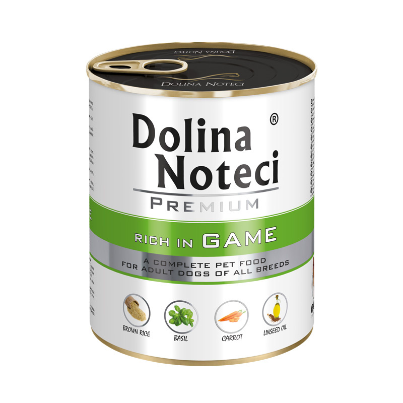 Dolina Noteci Premium Bogata w Dziczyznę 6 x 800 g - mokra karma dla psów bogata w dziczyznę 6x800g Dostawa GRATIS od 159 zł + super okazje