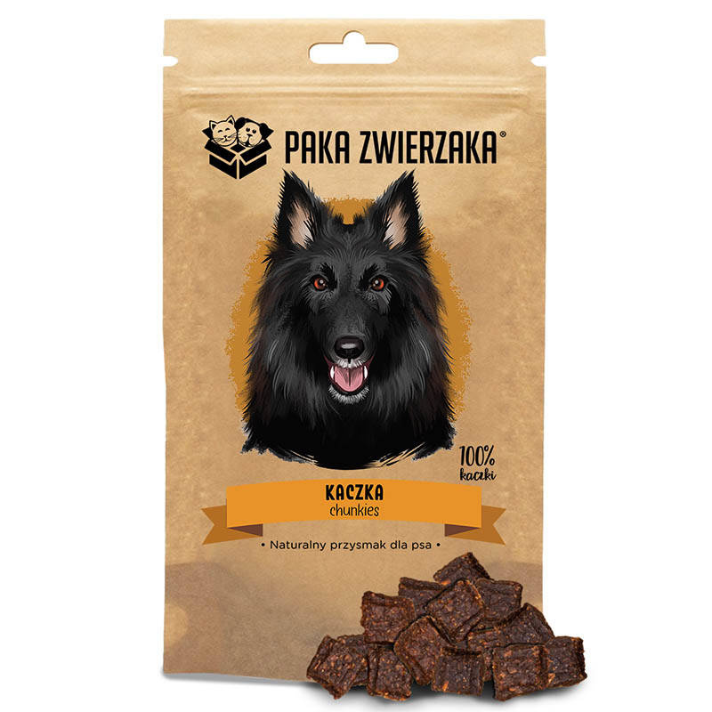 Paka Zwierzaka Przysmak chunkies Kaczka 100% (70g)