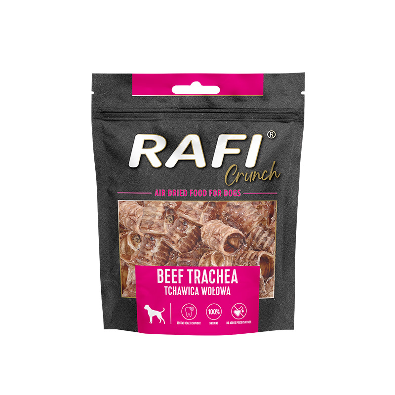 Rafi Crunch Gryzaki naturalne dla psa tchawica wołowa 5 szt