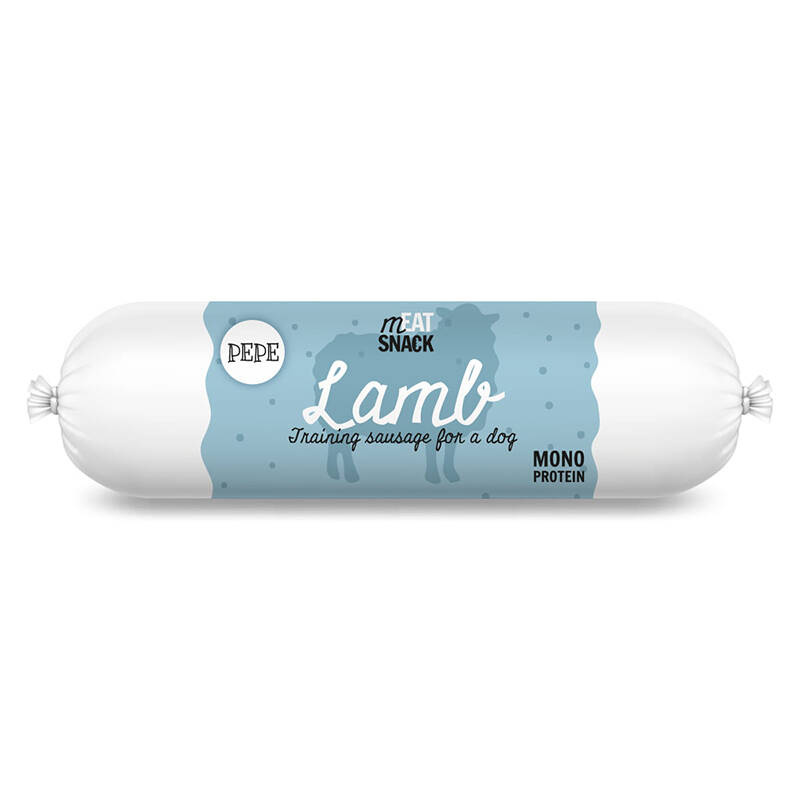 Kiełbaska treningowa dla psa PEPE Lamb (jagnięcina) 200g