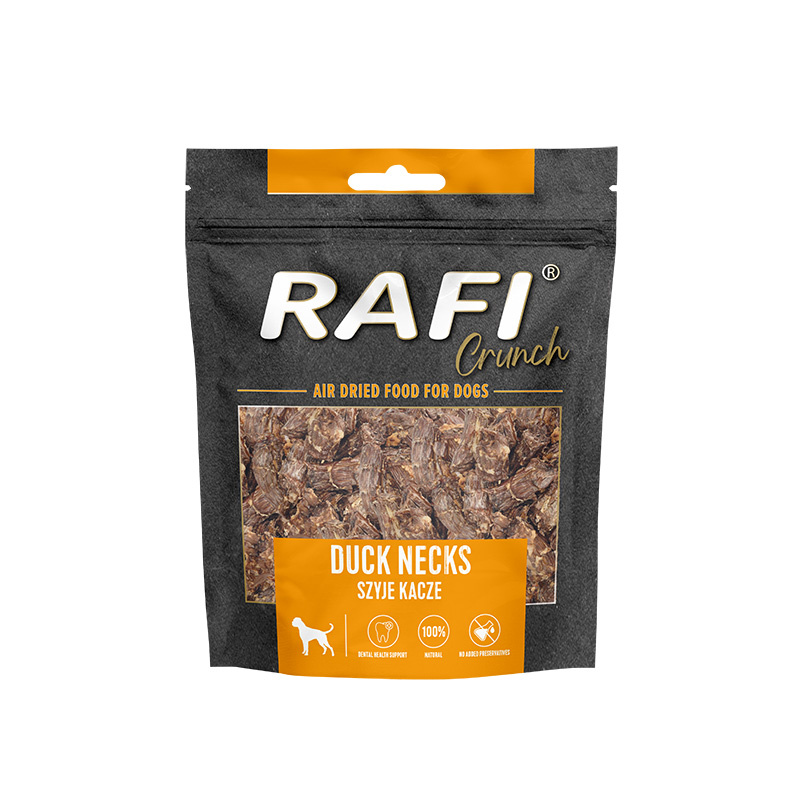 Rafi Crunch Gryzaki naturalne dla psa szyje kacze 200 g