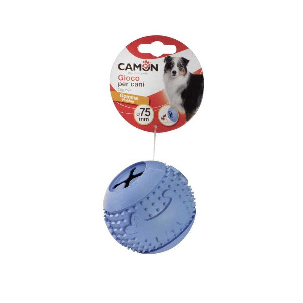 CAMON piłka gumowa na przysmaki z kolcami 7.5 cm
