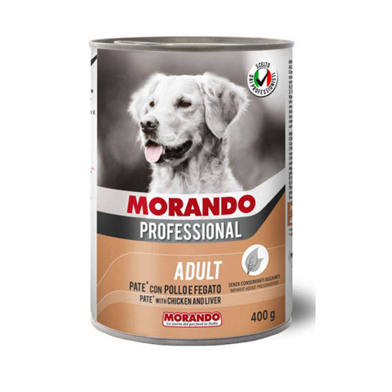 Morando Pro Mokra karma dla psa Pasztet Kurczak, Wątróbka 400 G