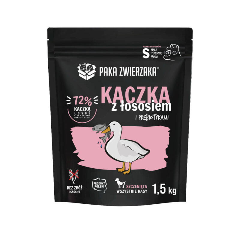 Paka Zwierzaka Karma Seventh Heaven Kaczka i łosoś Puppy 1,5kg