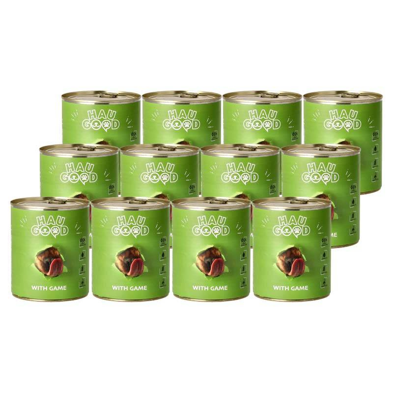 Hau Good Mokra karma z dziczyzną dla psa zestaw 12 x 800 g