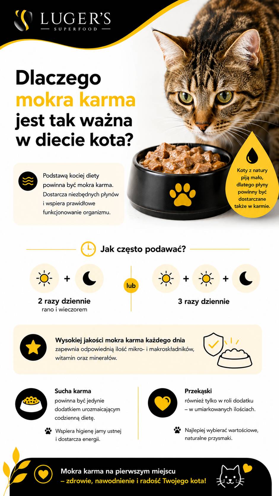 Dlaczego mokra karma jest ważna dla kota