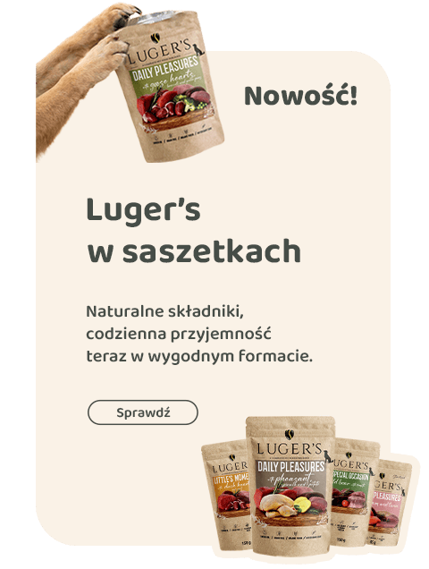 Nowość Mokre karmy Lugers w saszetkach
