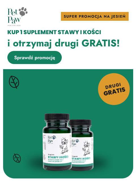 PetPaw suplement dla psa na stawy gratis