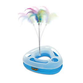 Hilton Push and Play Interaktywna zabawka z piórkami dla kota