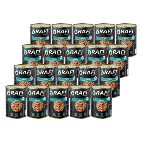 Rafi Classic Mokra karma dla kota kawałki z rybą w sosie zestaw 20 x 415 g