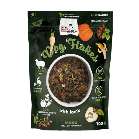 Syta Micha Dog Flakes suszona karma dla psa Jagnięcina 700 g