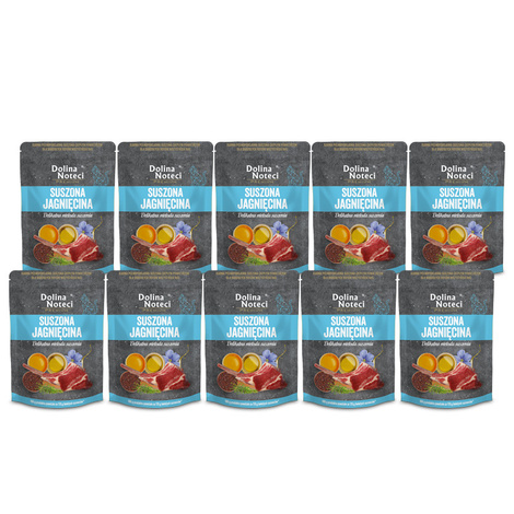 Dolina Noteci Premium Karma suszona dla kota jagnięcina zestaw 10 x 150 g