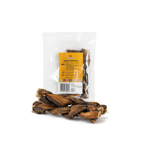 Oners Warkocze wołowe naturalny przysmak gryzak dla psa 100 g