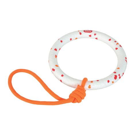 Zolux Etpu Zabawka dla psa wytrzymały pierścień ze sznurem do przeciągania