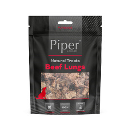 Piper Natural Treats Gryzaki naturalne dla psa suszone płuca wołowe 100 g