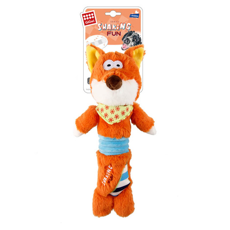 Pluszowa zabawka piszczałka dla psa lisek