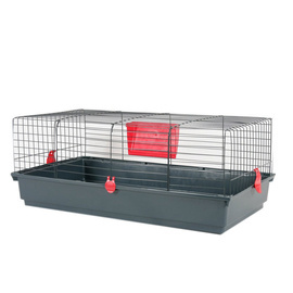 Zolux Klatka dla królika, świnki morskiej CLASSIC 100 cm szary/czerwony