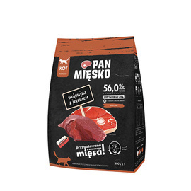 Pan Mięsko karma sucha dla kota Wołowina z jeleniem M 400 g