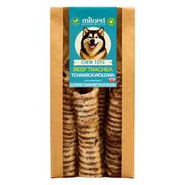 Milord Gryzak dla psa suszone tchawice wołowe krótkie 300 g