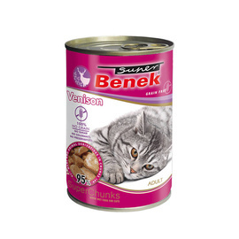 Super Benek Karma mokra dla kota bezzbożowe kąski z dziczyzną w sosie 415 g
