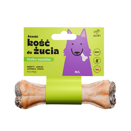Azanki Kość z insektami i kokosem dla psa M/L 17 cm
