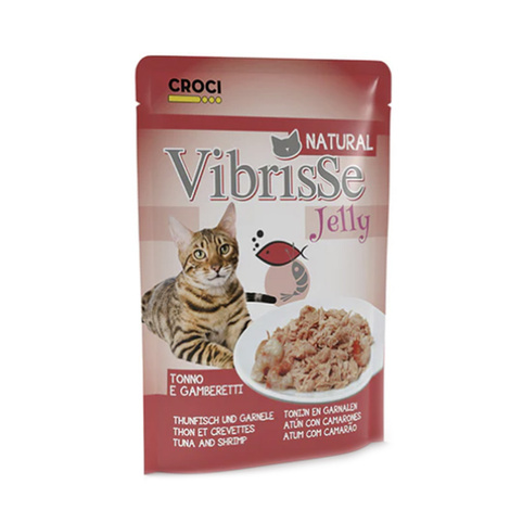 Vibrisse Natural Jelly mokra karma dla kota w galarecie tuńczyk krewetki 70 g