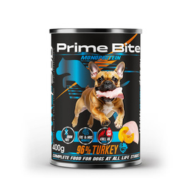 Game Dog Prime Bite Karma mokra dla psa Indyk z dynią 400 g