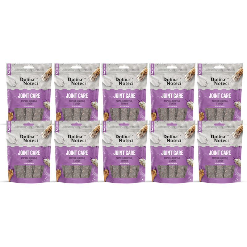 Dolina Noteci Smart Chews Joint Care Przysmaki funkcjonalne dla psa wspomagające stawy zestaw 10 x 7 szt.