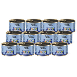 Dolina Noteci Superfood Karma mokra dla psów małych ras cielęcina i serca z kaczki zestaw 12 x 185 g