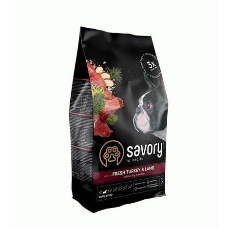 Savory Dog Small Breed Turkey&Lamb karma sucha dla małych psów indyk i jagnięcina 3 kg