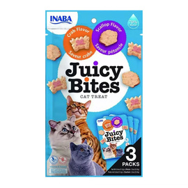 Inaba Juicy Bites Przysmak dla kota Przegrzebek i krab 3 x 11,3 g