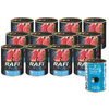 Mokra karma dla psa Rafi z jagnięciną zestaw 12 x 800 g + gratis Natural Taste Czarna Owca – danie z jagnięciny 400 g 