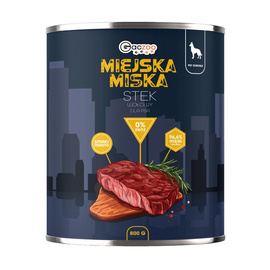 Gaczoo Miejska Miska karma mokra dla psa stek wołowy 800 g