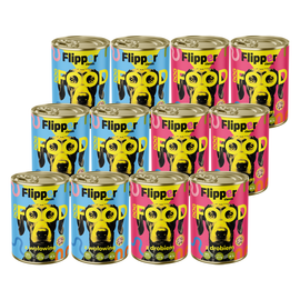 Flipper Mokra Karma mokra dla psa mix smaków 12 x 1240 g