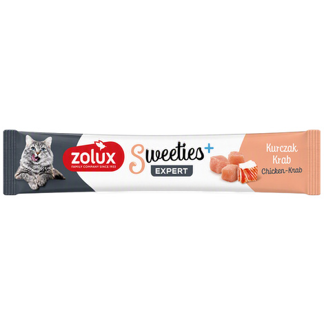 Zolux Sweeties Kremowy przysmak dla kota z kurczakiem i krabem 14 g