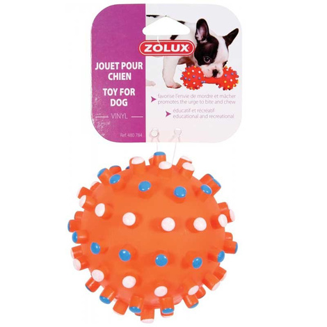 Zolux Zabawka winylowa dla psa piłka z wypustkami 9 cm
