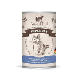 Natural Trail Super Cat Mokra karma dla kota Jagnięcina królik dzik 400 g