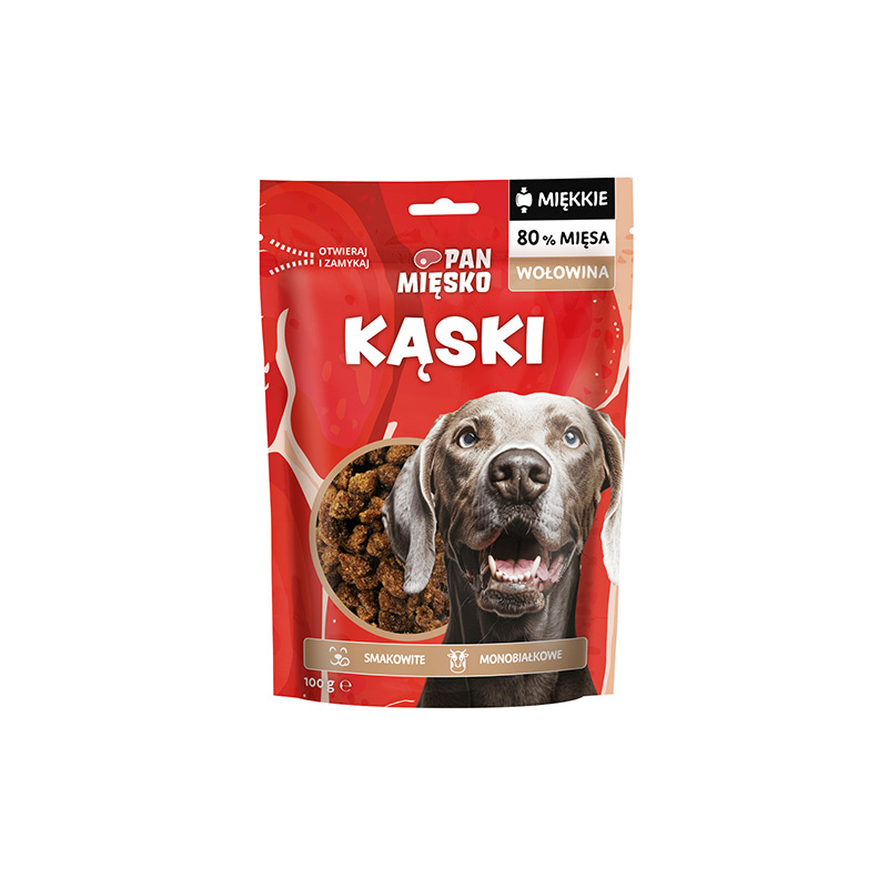 Pan Mięsko przysmak dla psa kąski wołowina 100 g