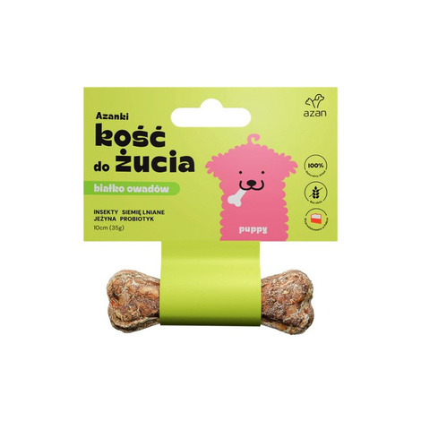 Azanki Puppy Kość z insektami dla szczeniaka 10 cm