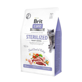 Brit Care Cat Sterilized Weight Control Duck & Turkey Sucha karma dla kotów sterylizowanych 2 kg