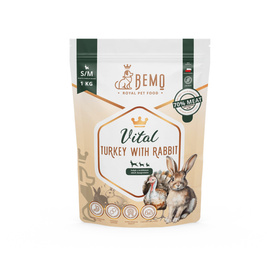 Bemo Vital Karma sucha dla psa z indykiem i królikiem wzmacniająca odporność S/M 1 kg
