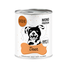 Paka Zwierzaka Karma mokra dla psa PEPE jeleń 800 g