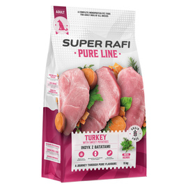 Super Rafi Pure Line Sucha karma dla psa indyk z batatami 9 kg
