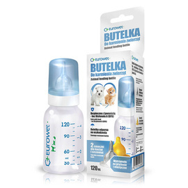 Butelka do karmienia psa i kota dla szczeniąt i kociąt Eurowet zestaw 120 ml
