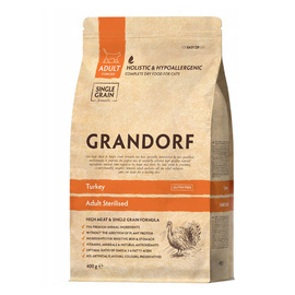 Grandorf Turkey Karma sucha dla kota sterylizowanego z indykiem 400 g