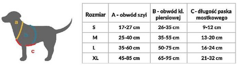 Chaba szelki dla psa guard morskie S