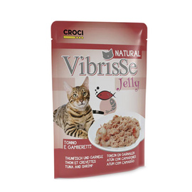 Vibrisse Natural Jelly mokra karma dla kota w galarecie tuńczyk krewetki 70 g
