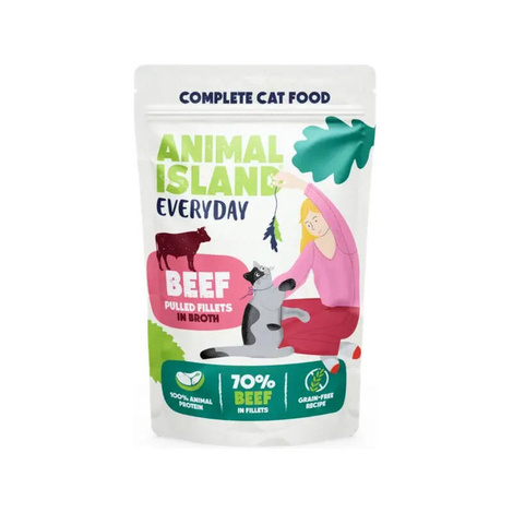 Animal Island Everyday Karma mokra dla kota 2x Kurczak i 2x Wołowina 4x 85 g